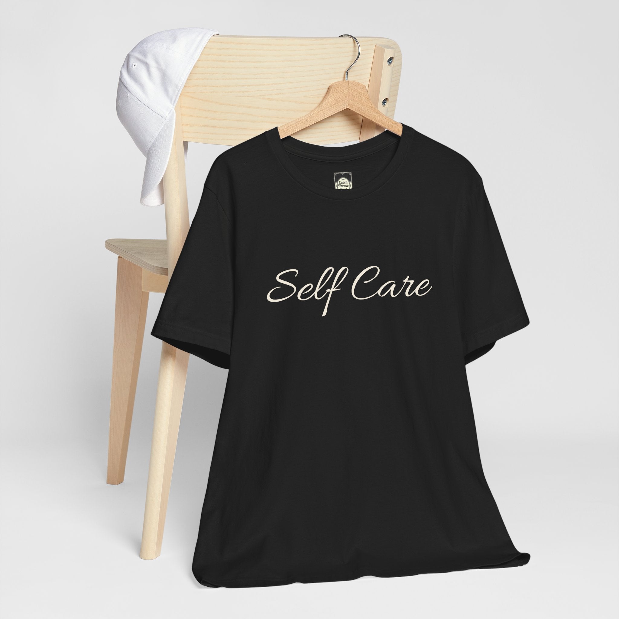 Self Care Tee — Minimal Script Self-Care T-Shirt