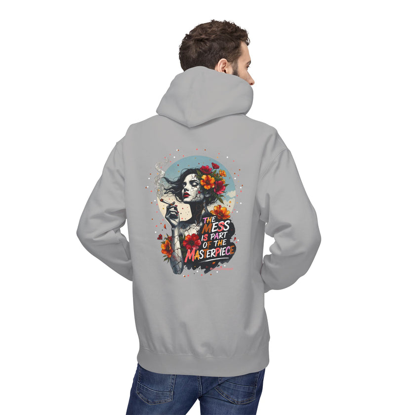 Skull & Femme Floral Hoodie — 