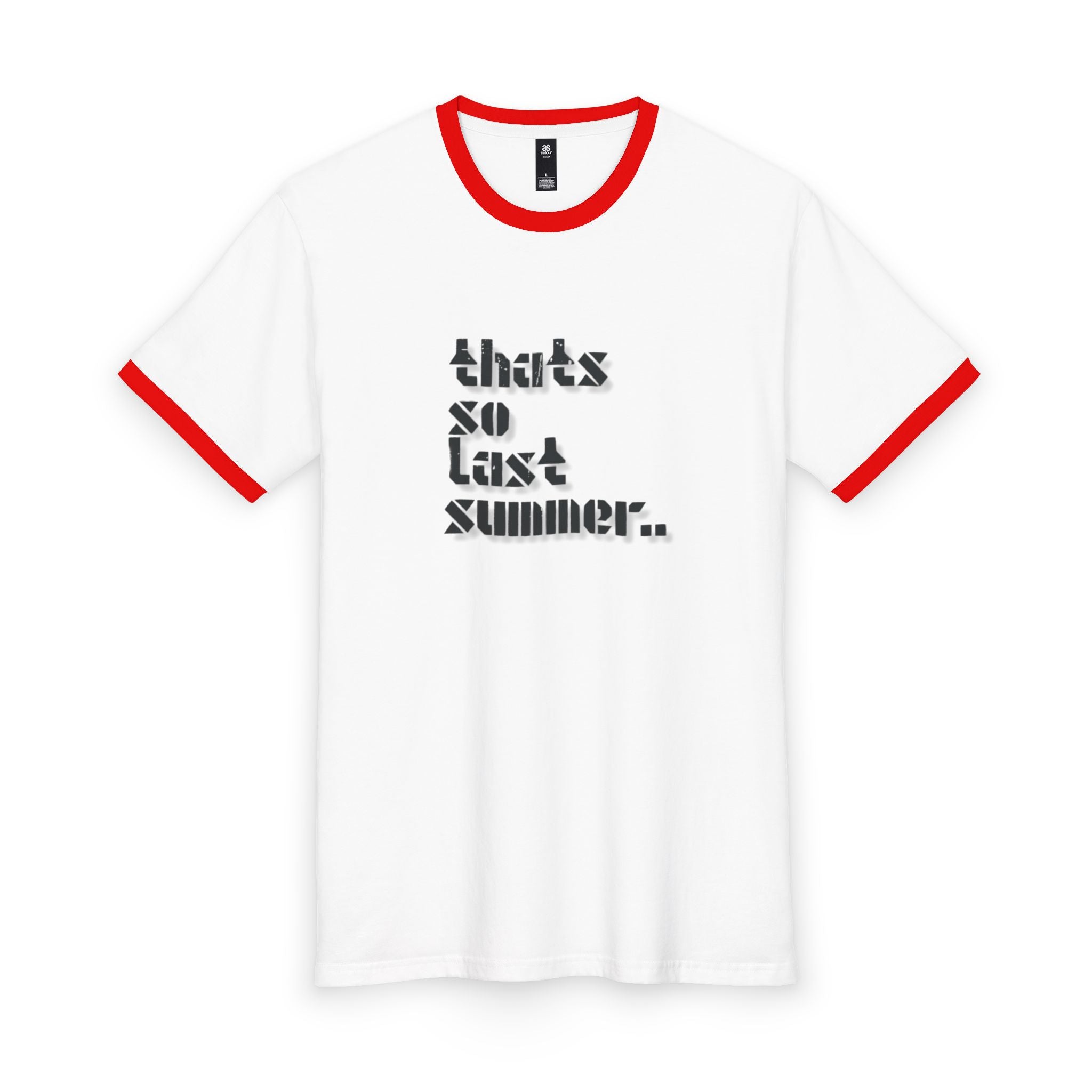 That Is So Last Summer Ringer Tee — Retro Slogan Men’s Tee