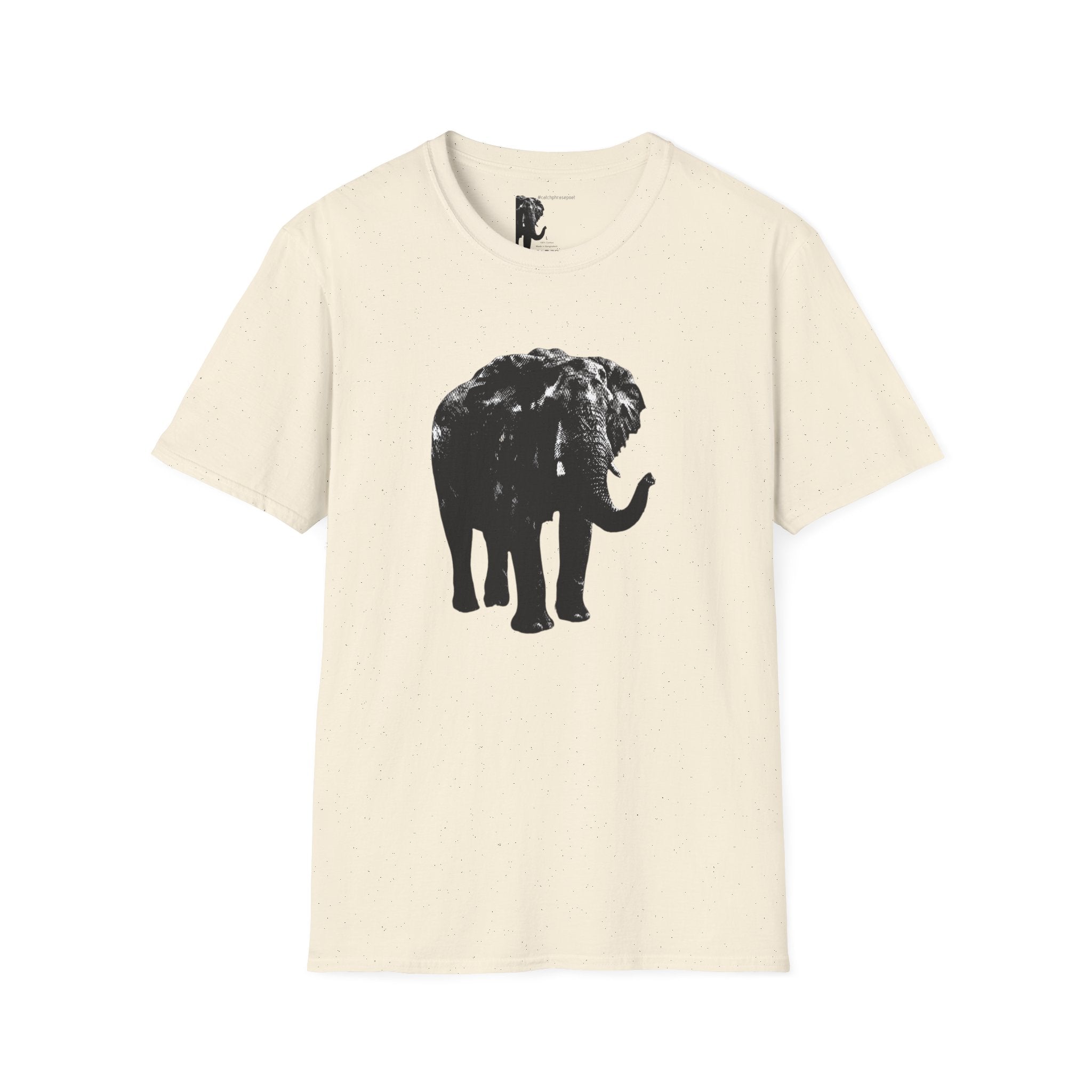 Elephant Silhouette T-Shirt — Minimalist Animal Graphic Tee