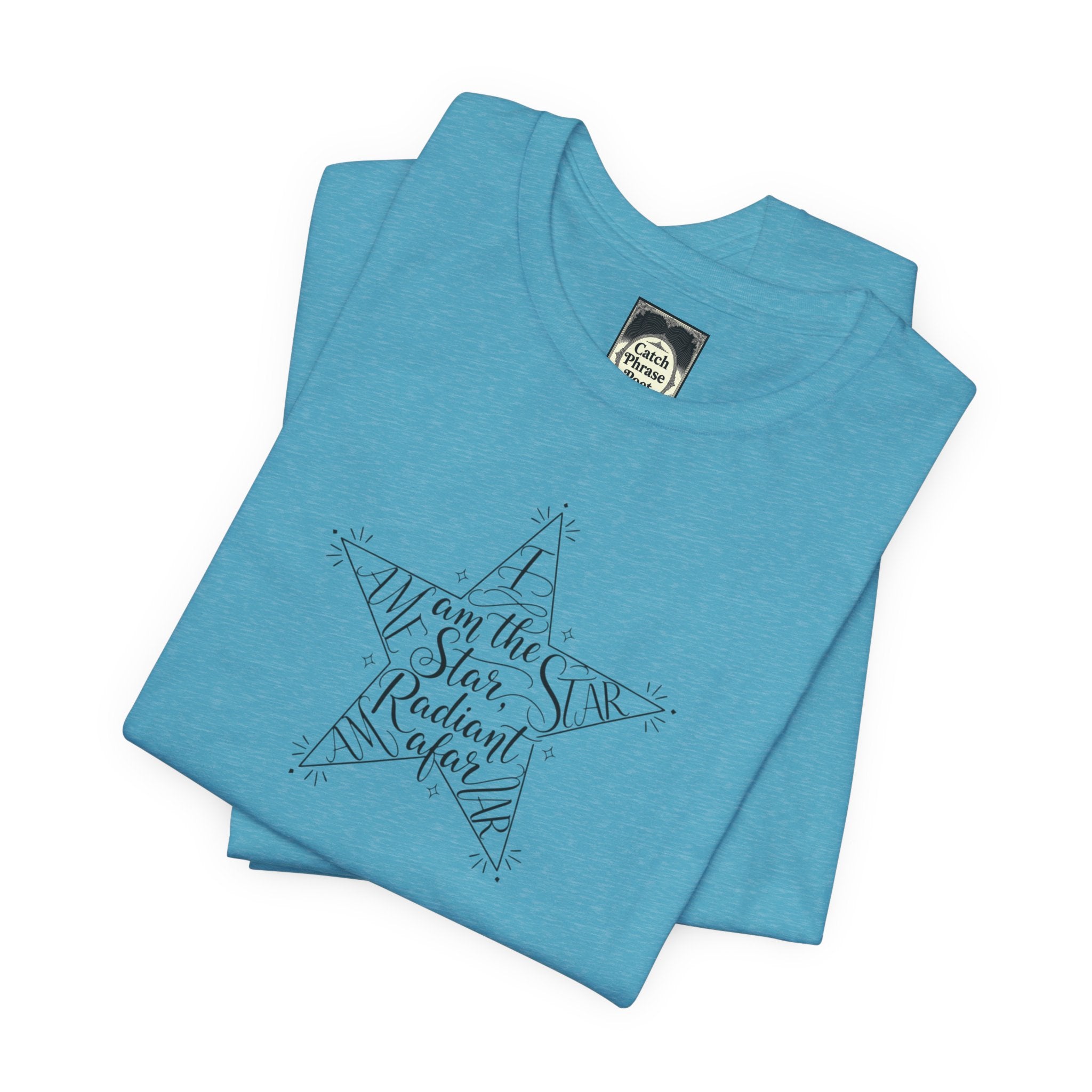 Star Radiant Tee — Inspirational Handwritten Star Graphic T-Shirt