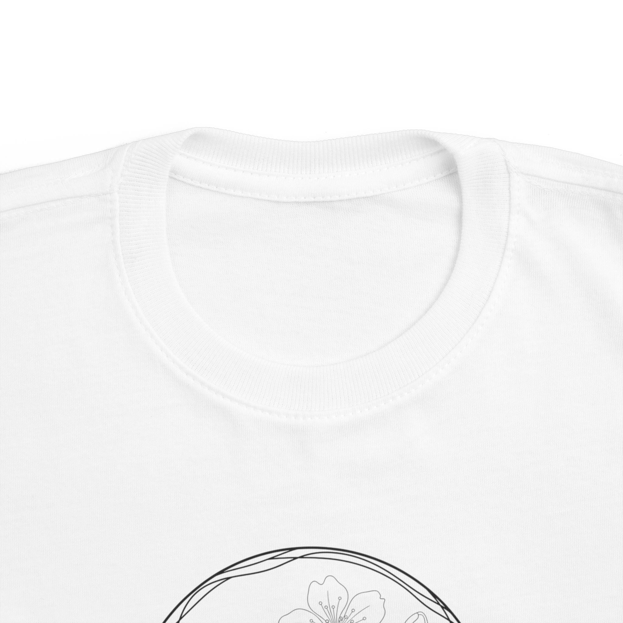 Butterfly Circle Toddler Tee — Cute Monarch Illustration Kids Shirt
