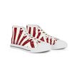 Urban Kicks Red Sunburst High-Top Sneakers — Men's Street Style glide