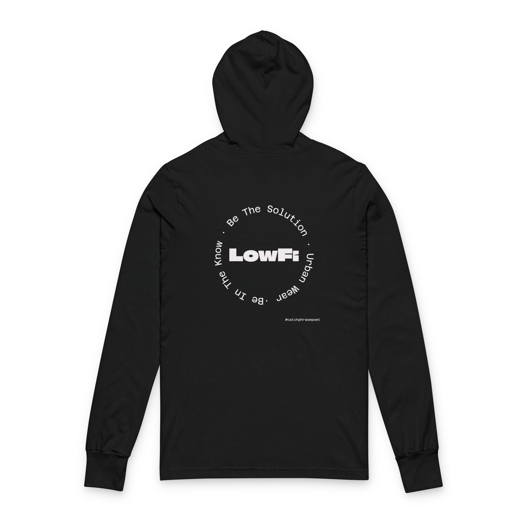 Safe in My Own Skin Hoodie | Long Sleeve Hooded Tee, LowFi Back Print