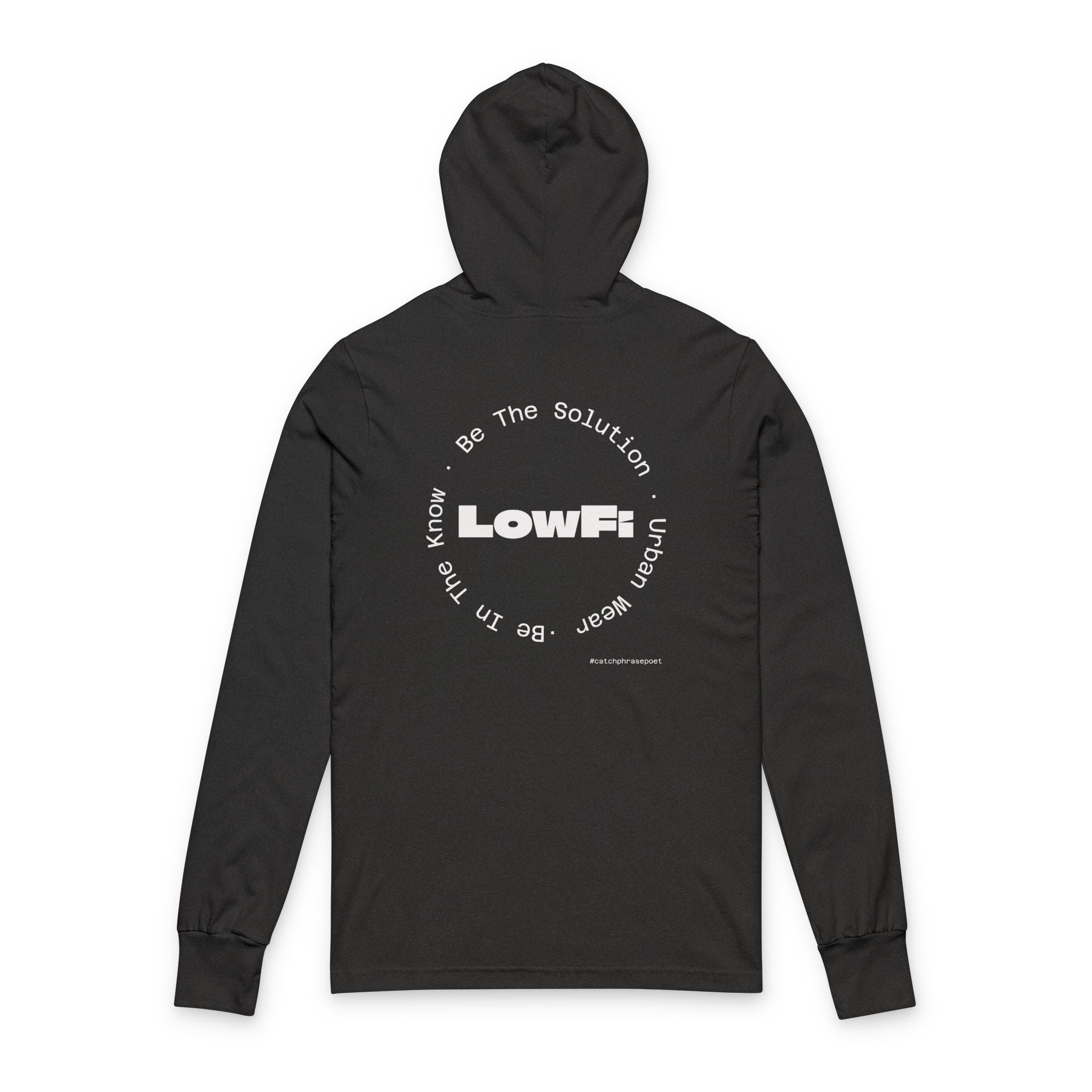 Safe in My Own Skin Hoodie | Long Sleeve Hooded Tee, LowFi Back Print