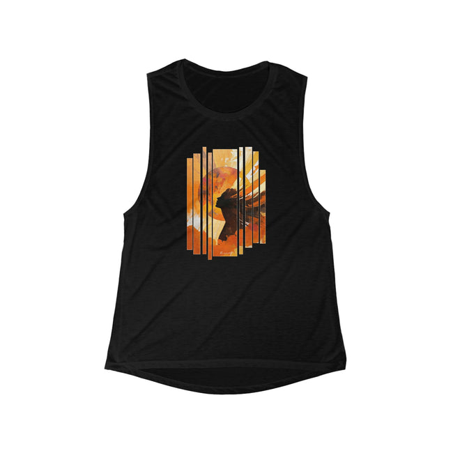Sun Goddess Women's Flow Tank Top — Rising Rider Graphic
