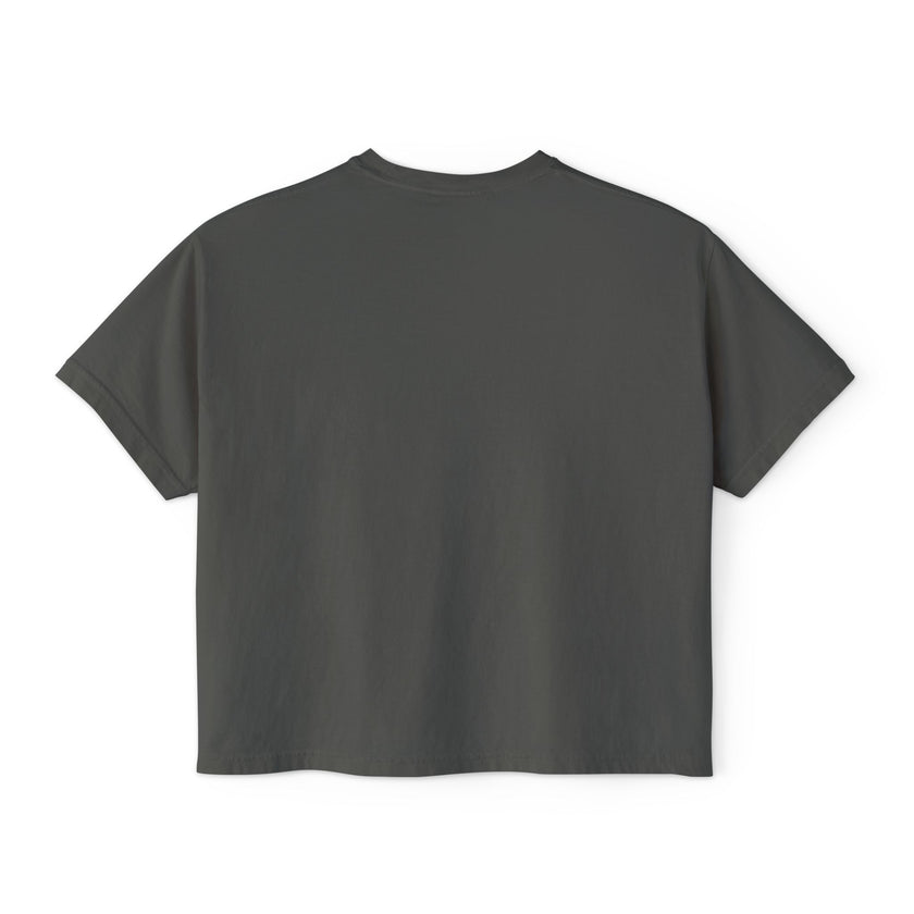 Self Influencer Boxy Tee – Women’s Casual Crop Graphic Shirt