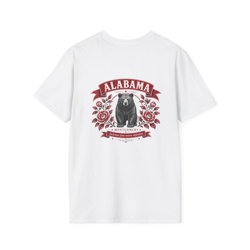 Alabama Bear Floral T-Shirt — Montgomery State Pride Tee