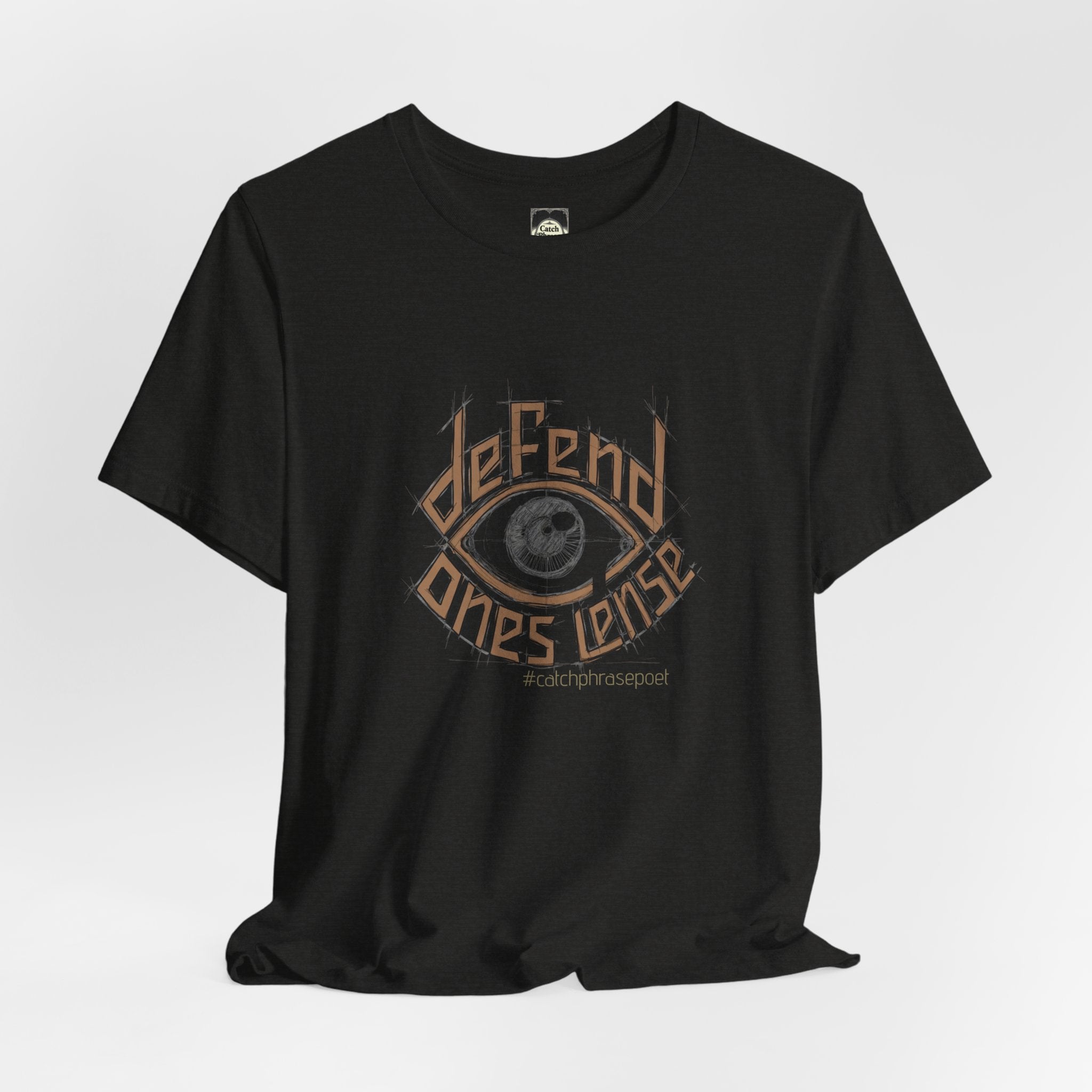 Defend One's Lens Eye Graphic Tee — Vintage-Protective Photography T-Shirt