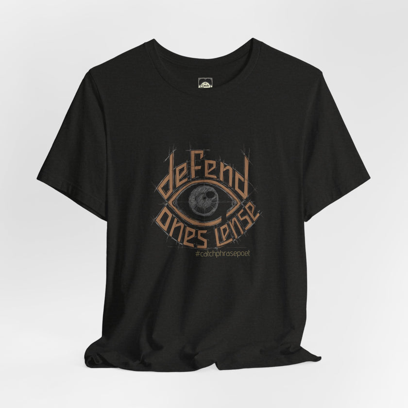 Defend One's Lens Eye Graphic Tee — Vintage-Protective Photography T-Shirt