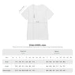 Gildan 64000L size chart with t-shirt measurement guide and dimensions in inches and centimeters.