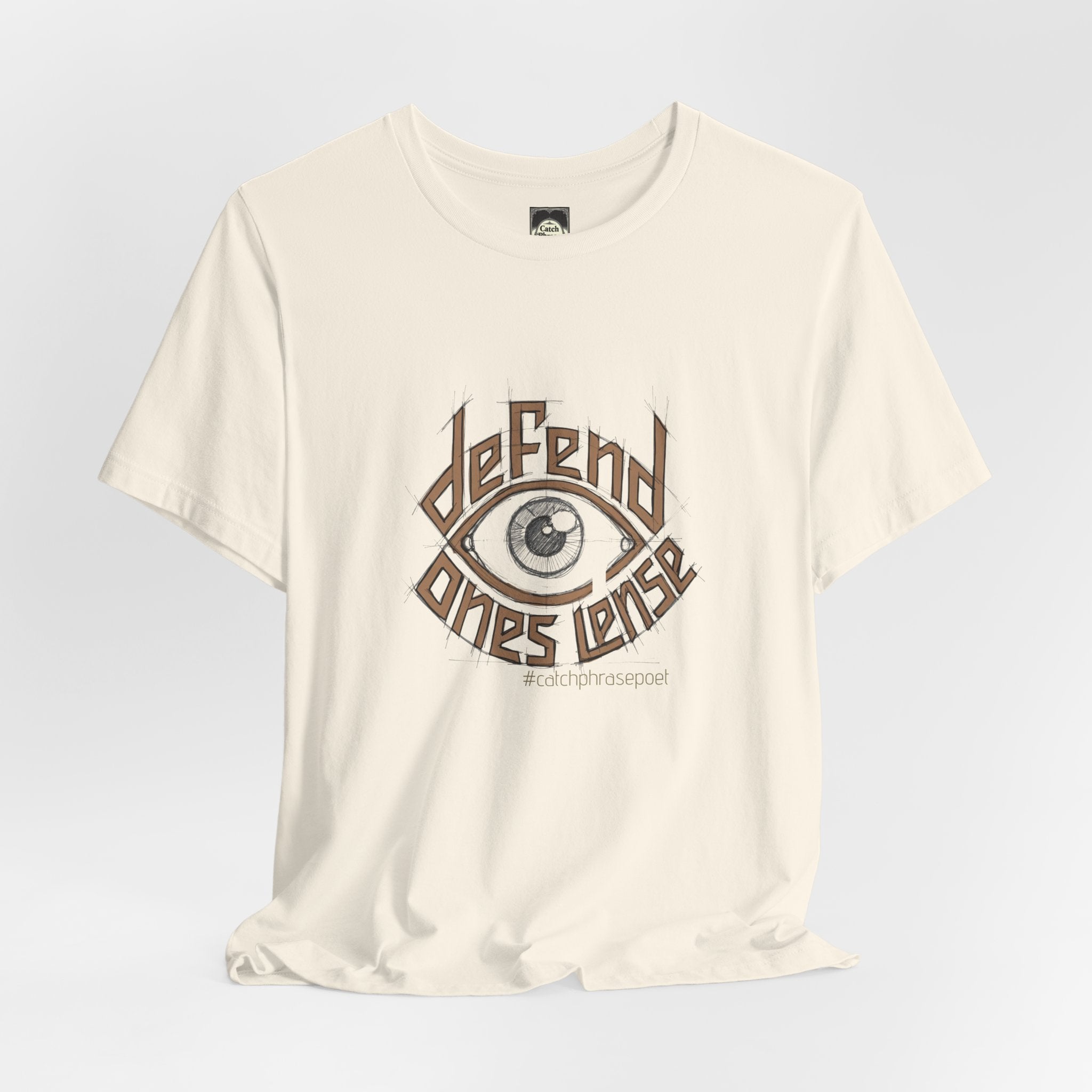 Defend One's Lens Eye Graphic Tee — Vintage-Protective Photography T-Shirt