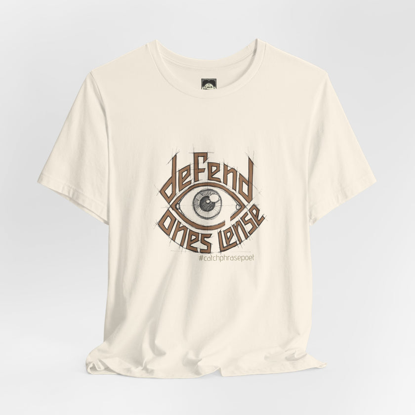 Defend One's Lens Eye Graphic Tee — Vintage-Protective Photography T-Shirt