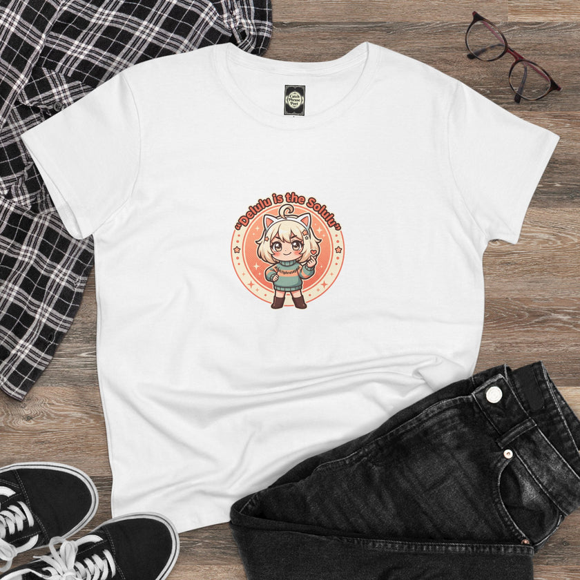 Cute Anime Catgirl Tee — 
