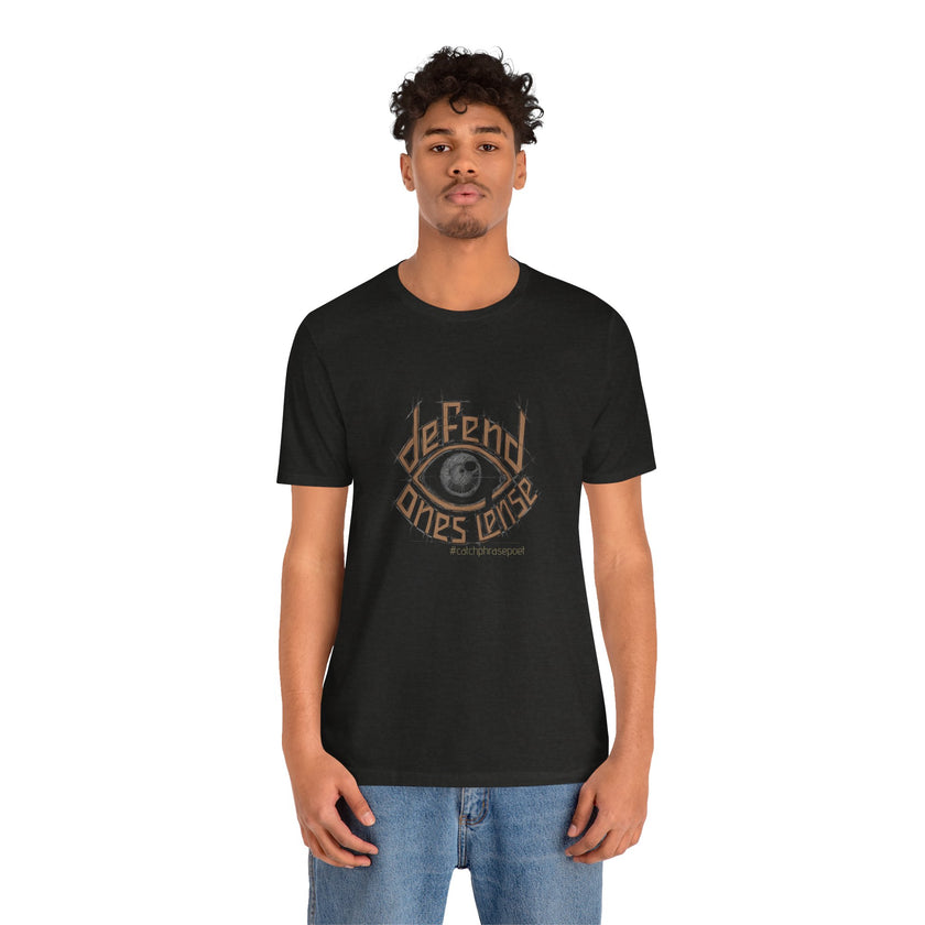 Defend One's Lens Eye Graphic Tee — Vintage-Protective Photography T-Shirt