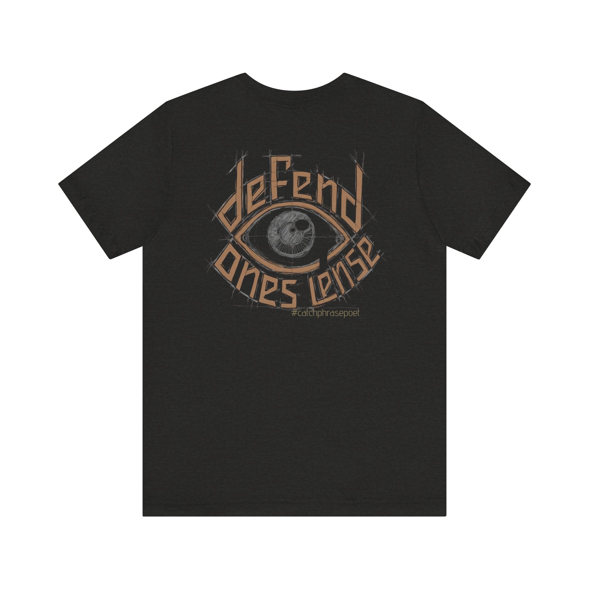 Defend One's Lens Eye Graphic Tee — Vintage-Protective Photography T-Shirt