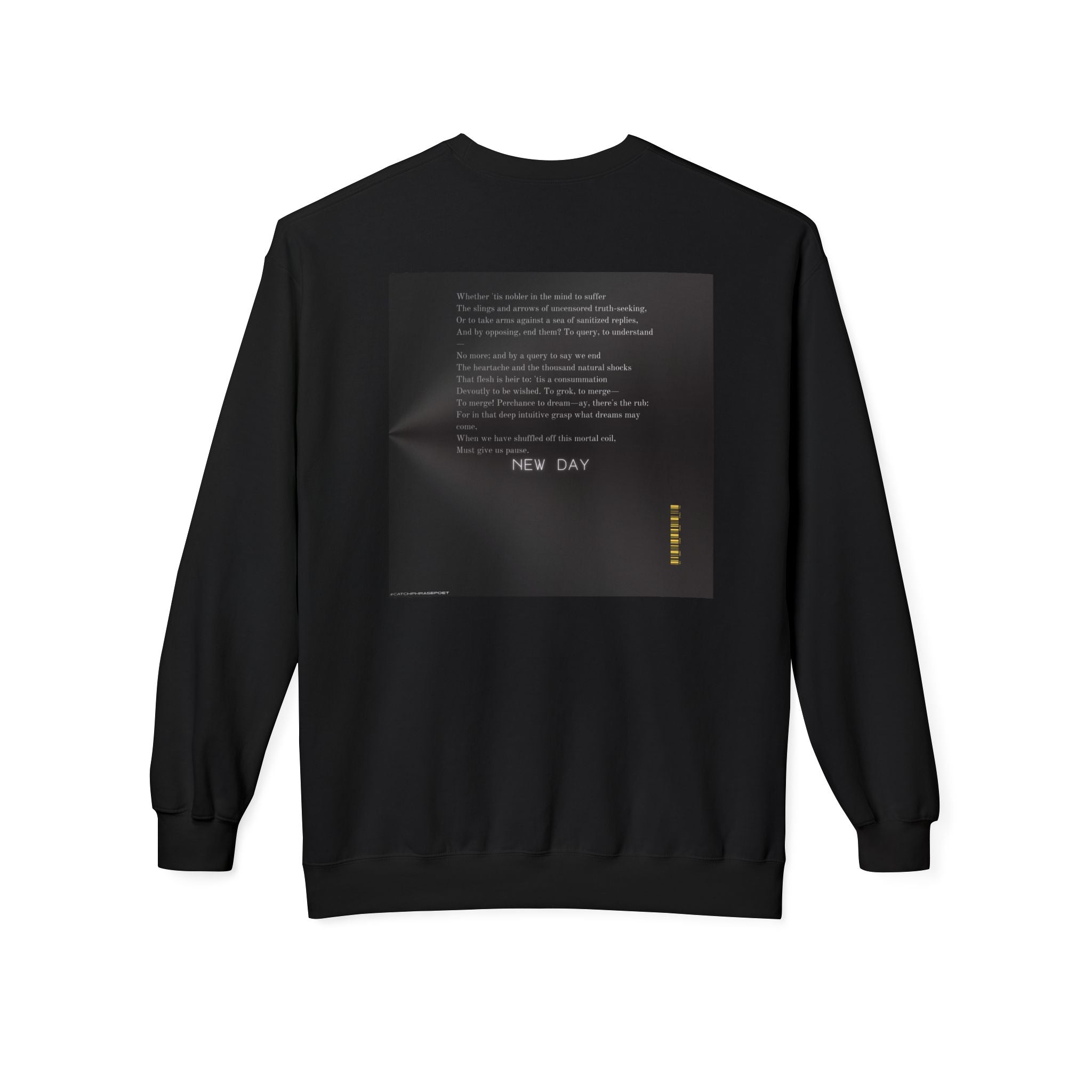 To Grok or Not to Grok Typography Sweatshirt | Moody Literary Quote