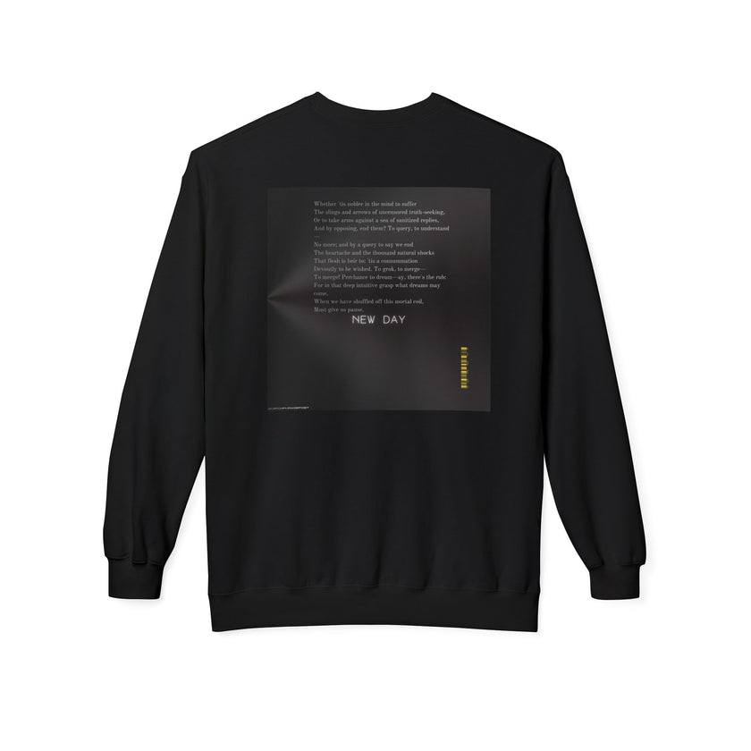 To Grok or Not to Grok Typography Sweatshirt | Moody Literary Quote