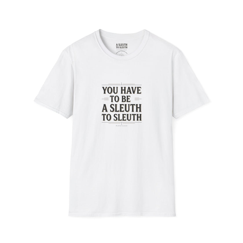 Detective mystery quote tee — Catch Phrase Poet