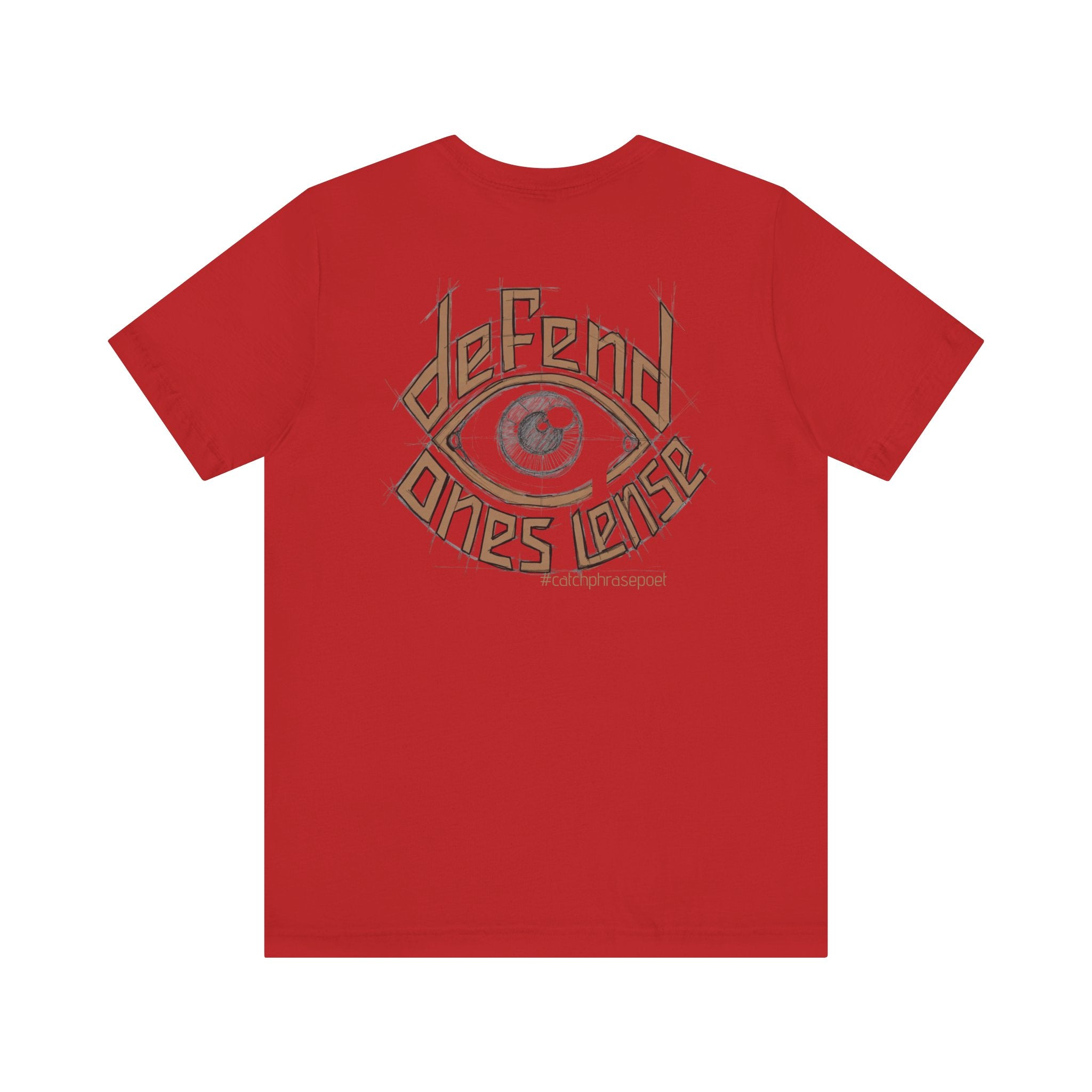 Defend One's Lens Eye Graphic Tee — Vintage-Protective Photography T-Shirt