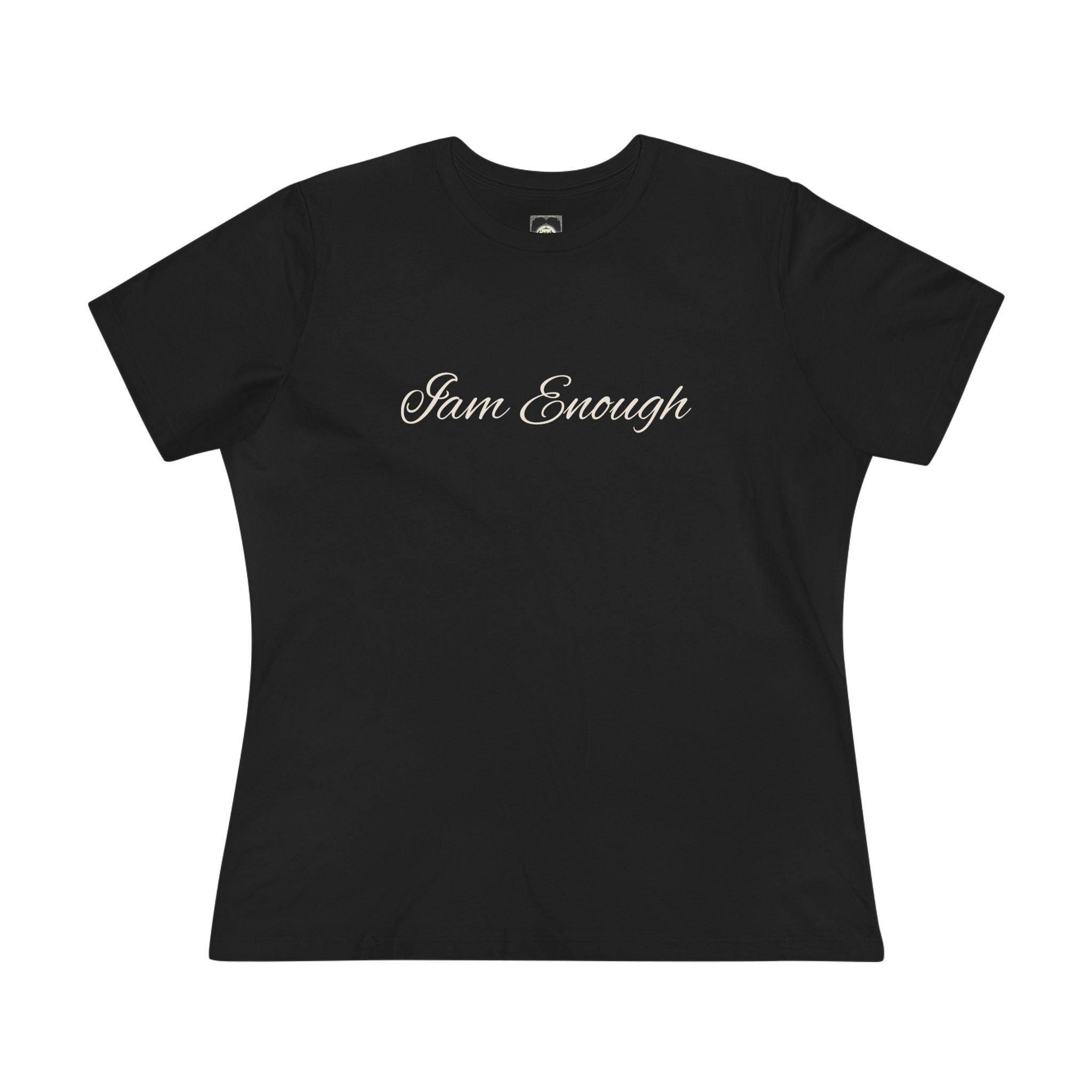 I Am Enough Women's Tee — Minimal Script Self-Love Shirt