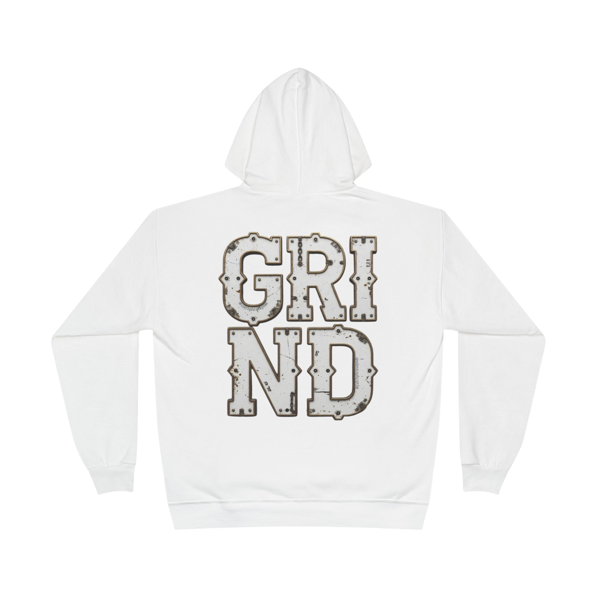GRIND Vintage Lettering Hoodie — Motivational Streetwear Pullover