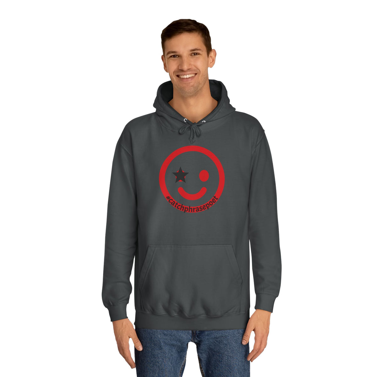 Smiley Duo Hoodie — Playful Star-Eye Graphic Pullover