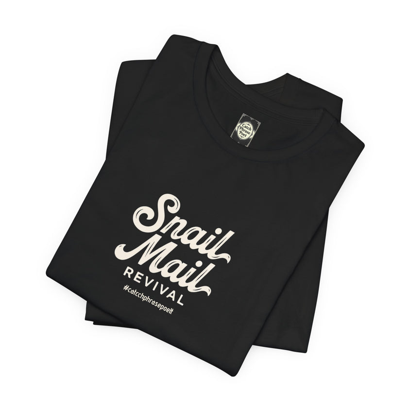 Snail Mail Revival T-Shirt | Retro Script Typography