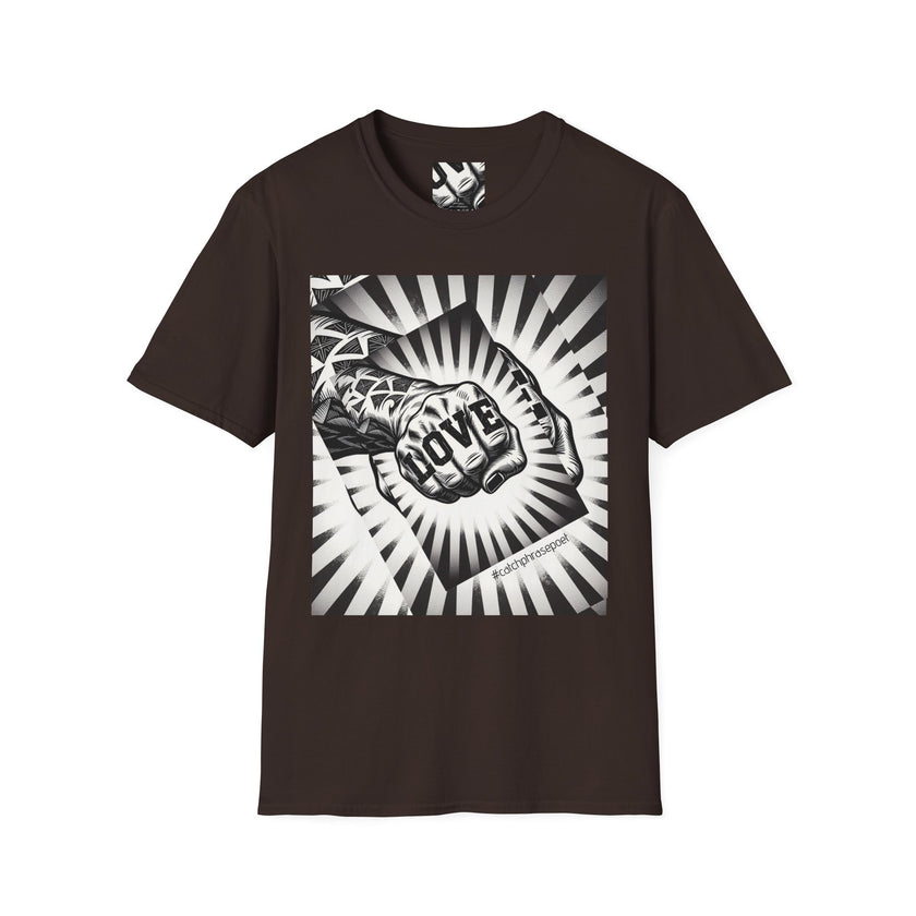 Love Fist Bump Love Hand Gesture T-Shirt | Heart Fist Tee