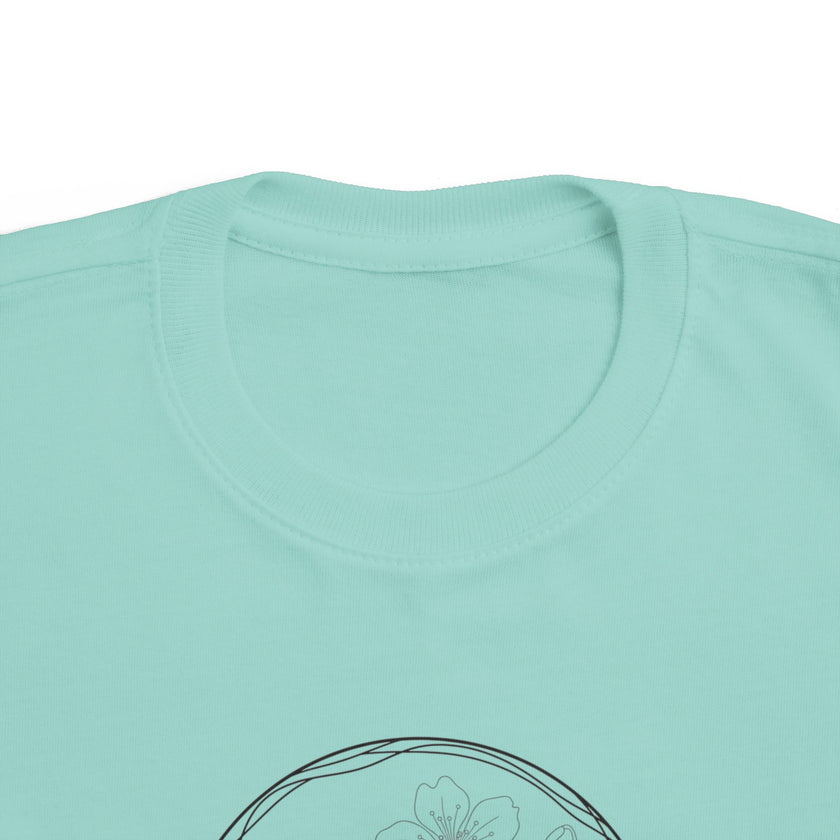Butterfly Circle Toddler Tee — Cute Monarch Illustration Kids Shirt