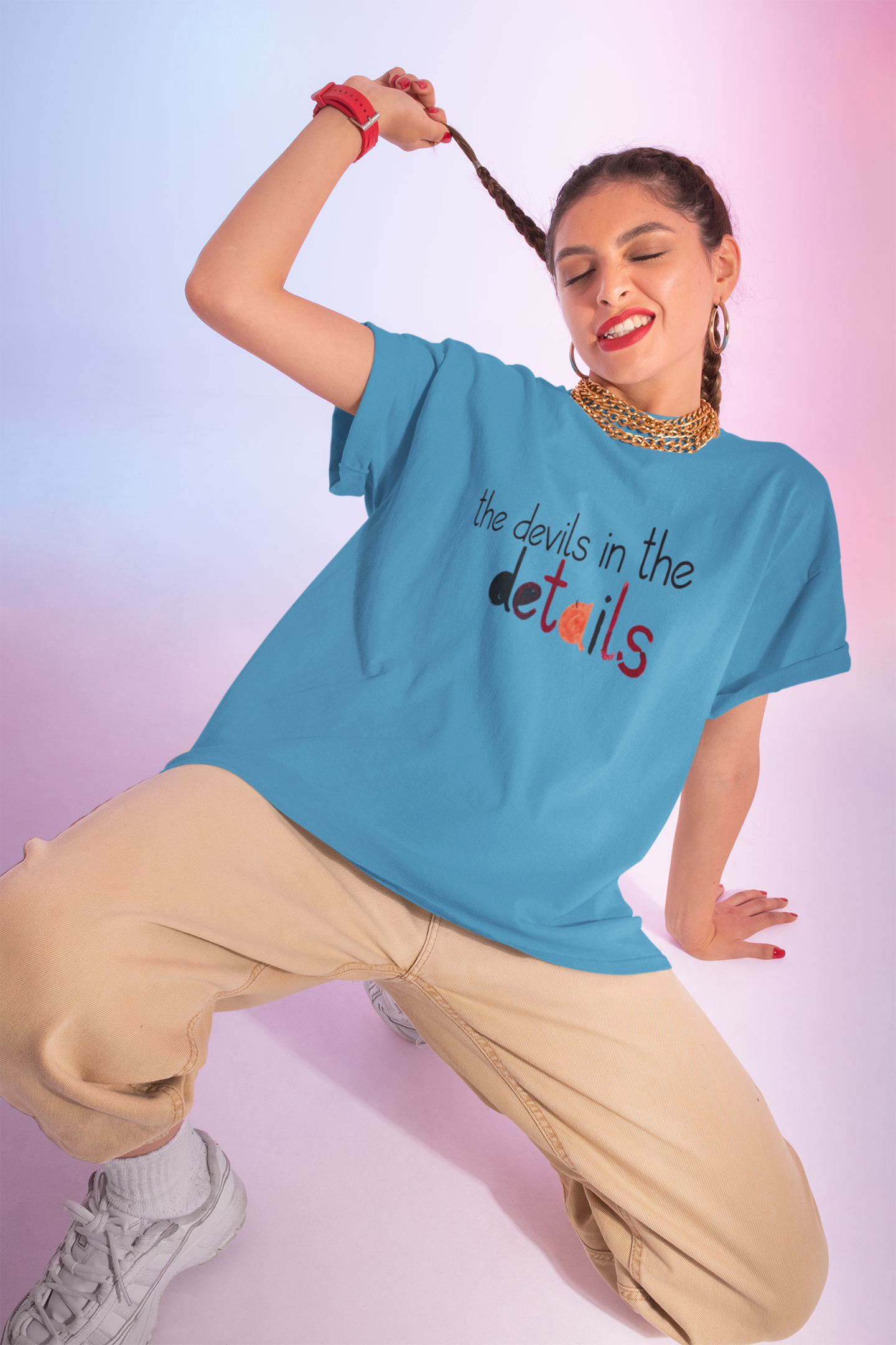 UniSex T‑Shirt — “the devils in the details” Graphic Tee (Minimalist Vibe)