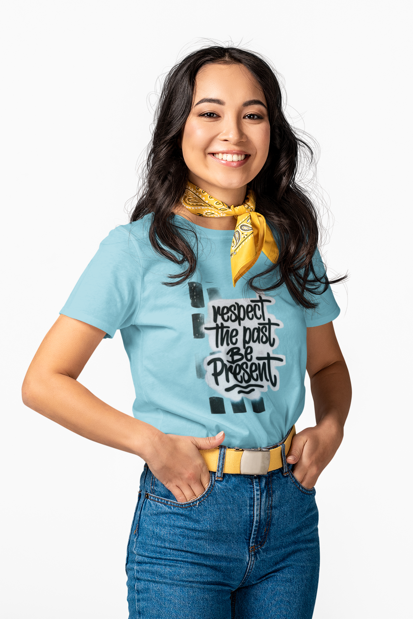 Respect the Past Be Present T-Shirt — Inspirational Graphic Tee