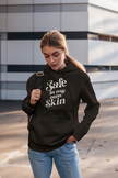 Safe in My Own Skin Hoodie | Long Sleeve Hooded Tee, LowFi Back Print