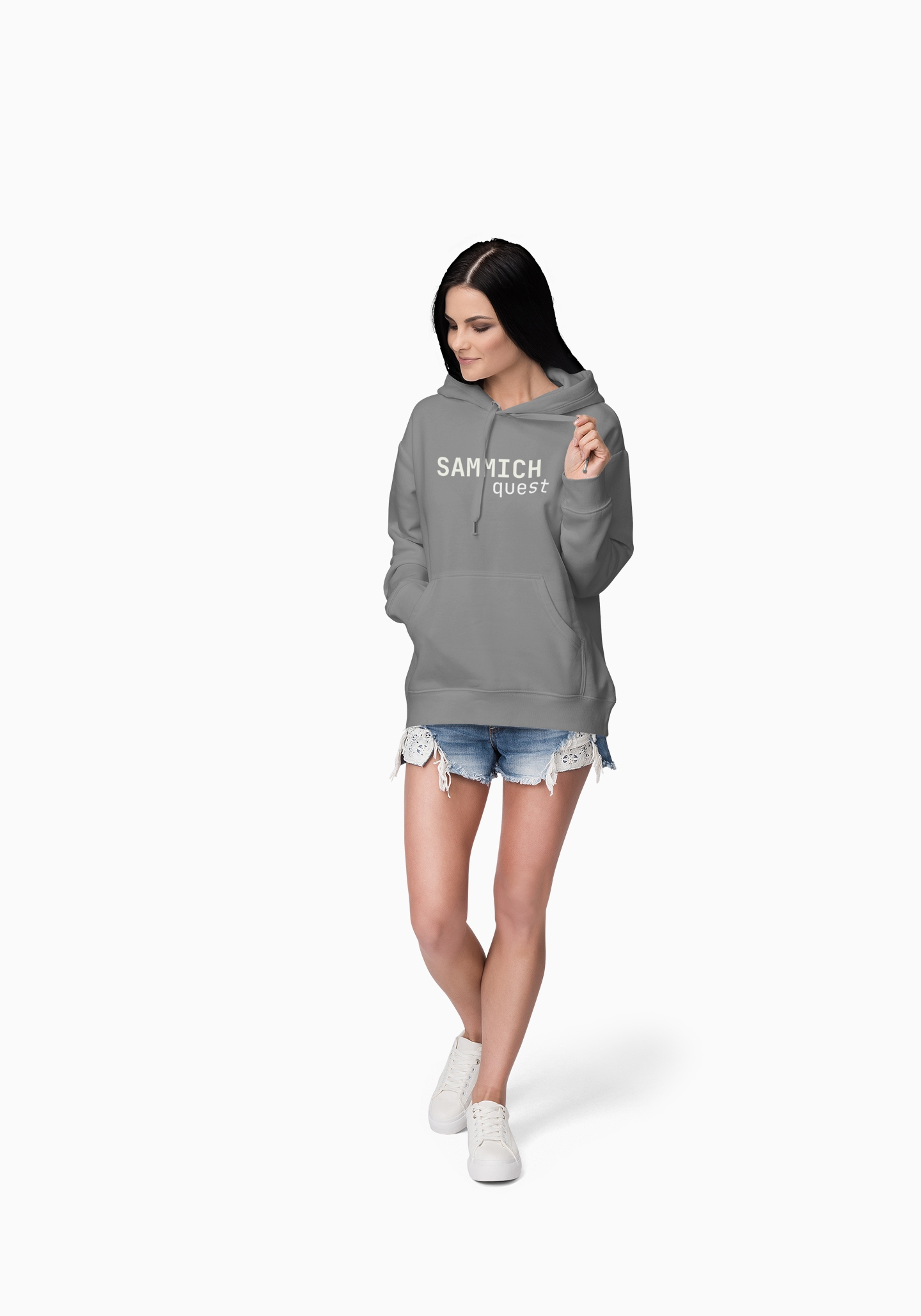 Sammich Quest Hooded Long Sleeve Tee — Funny Foodie Sandwich Hoodie
