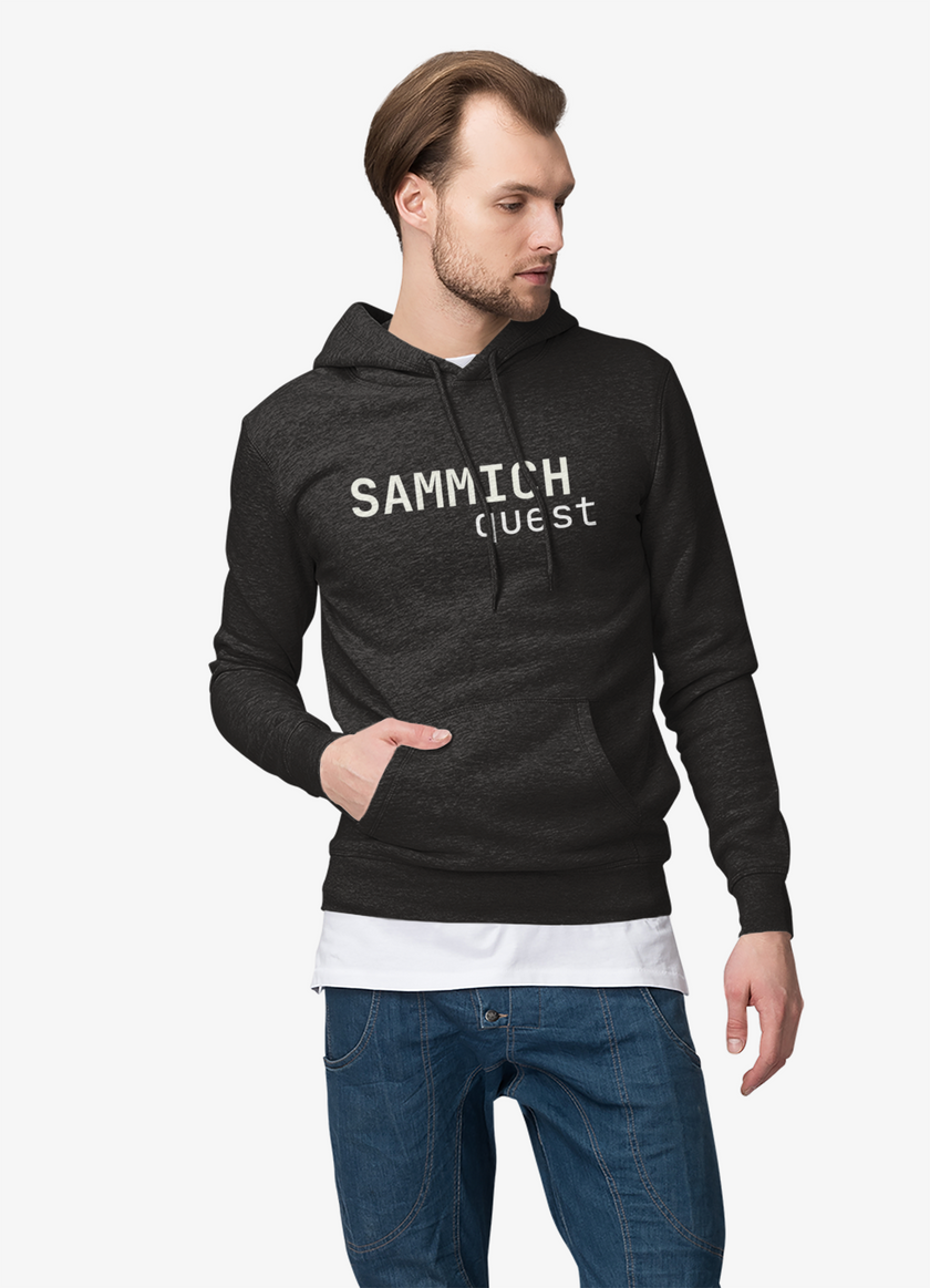 Sammich Quest Hooded Long Sleeve Tee — Funny Foodie Sandwich Hoodie