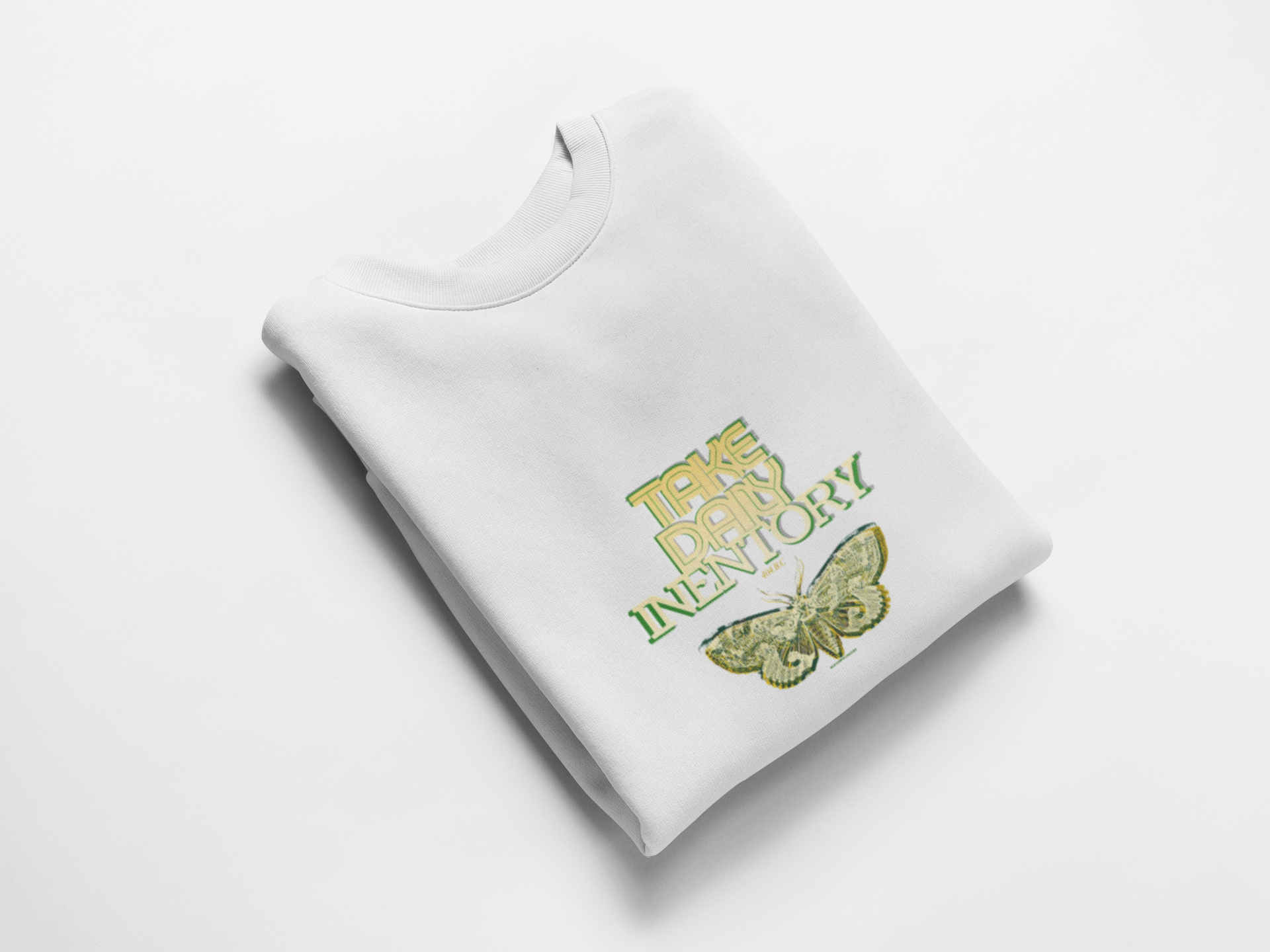take daily inventory- text design Sweatshirt | 404 BC, internal discussions, reflection