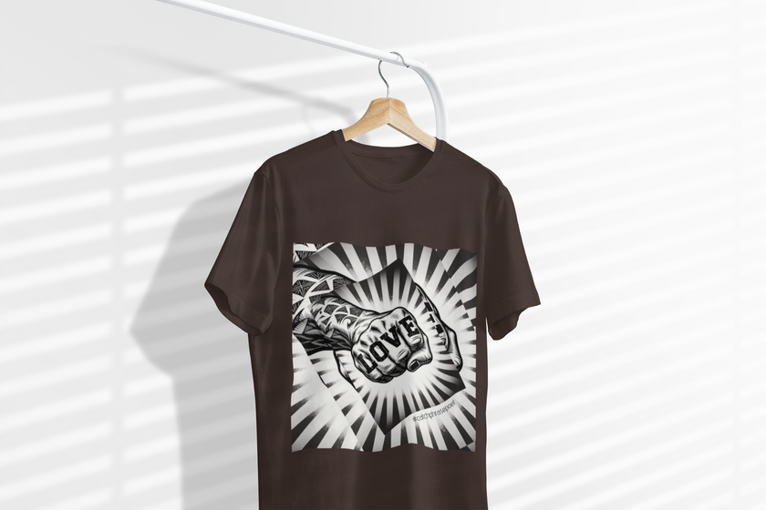 Love Fist Bump Love Hand Gesture T-Shirt | Heart Fist Tee