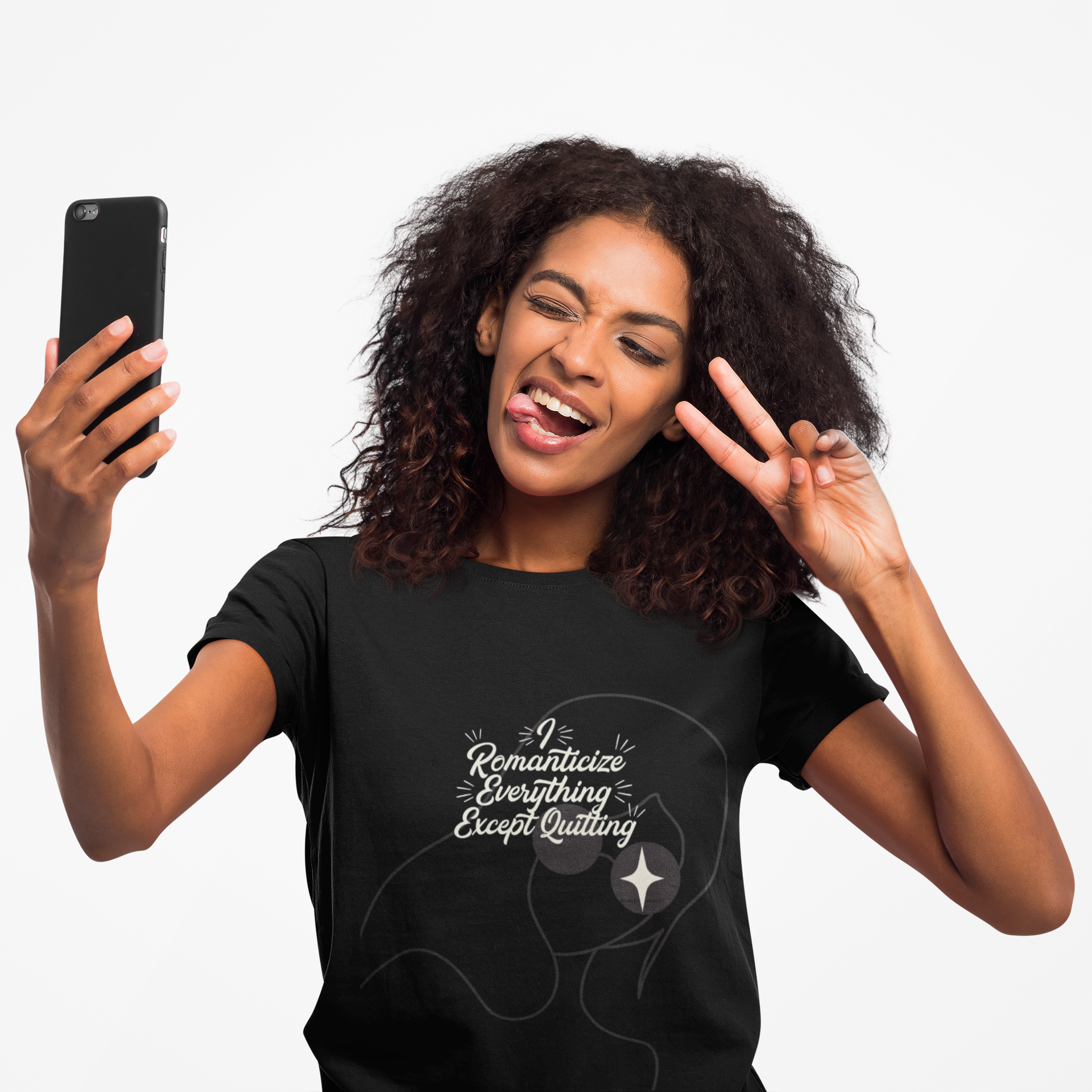 Romanticize Everything Except Quitting Tee — Women's Inspirational Graphic T‑Shirt