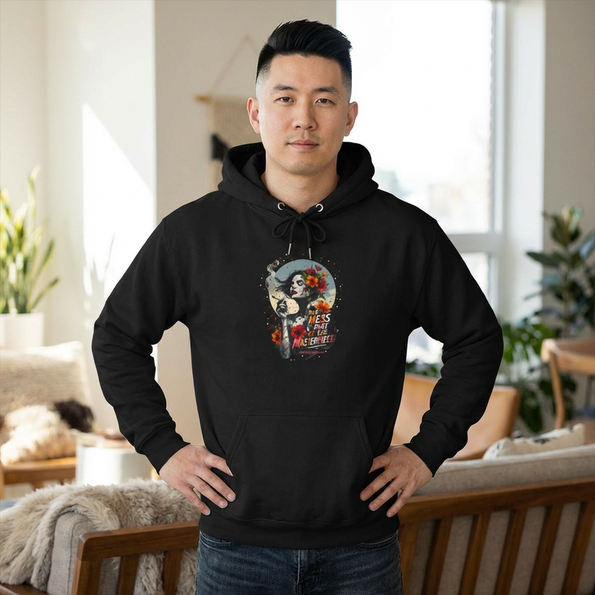 Skull & Femme Floral Hoodie — 