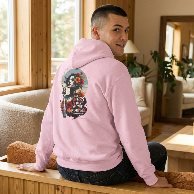 Skull & Femme Floral Hoodie — 