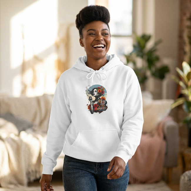 Skull & Femme Floral Hoodie — 