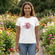 Gentle But Not Delicate Tee | Floral Script Feminist Shirt