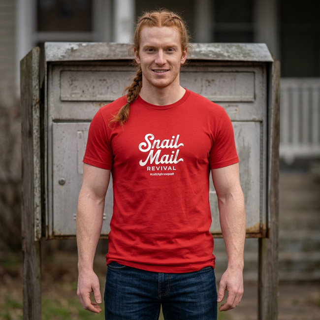 Snail Mail Revival T-Shirt | Retro Script Typography