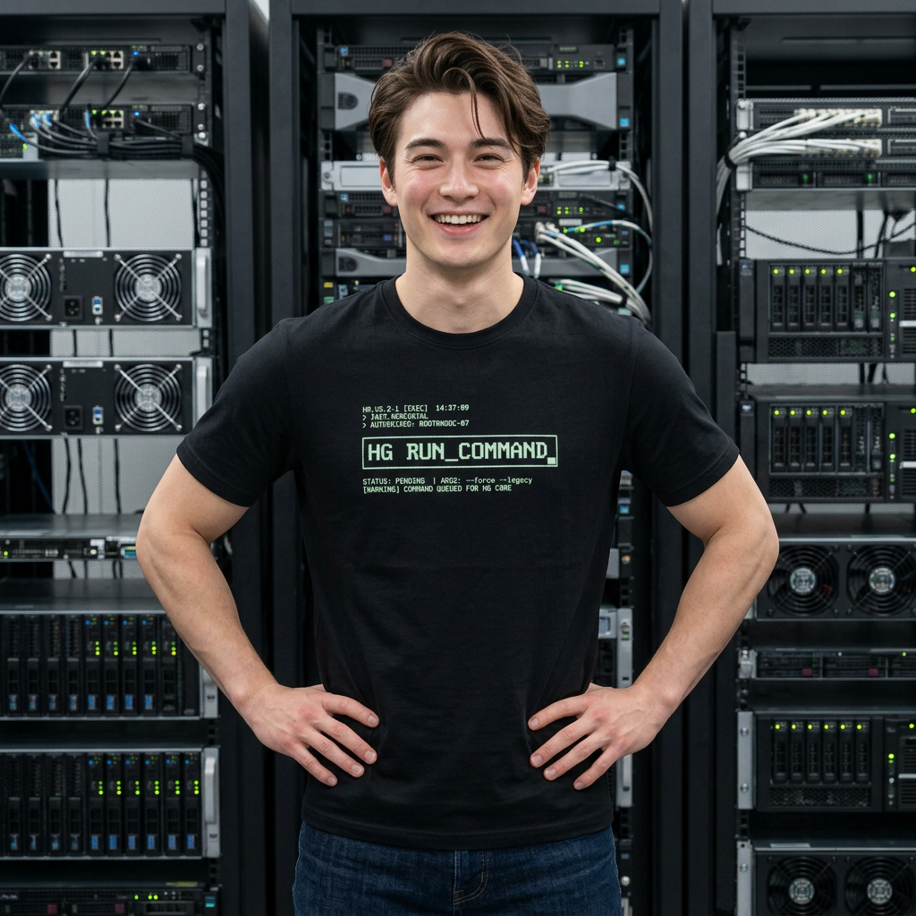 HG_RUN_COMMAND computer code T-Shirt | retro terminal, hacker aesthetic