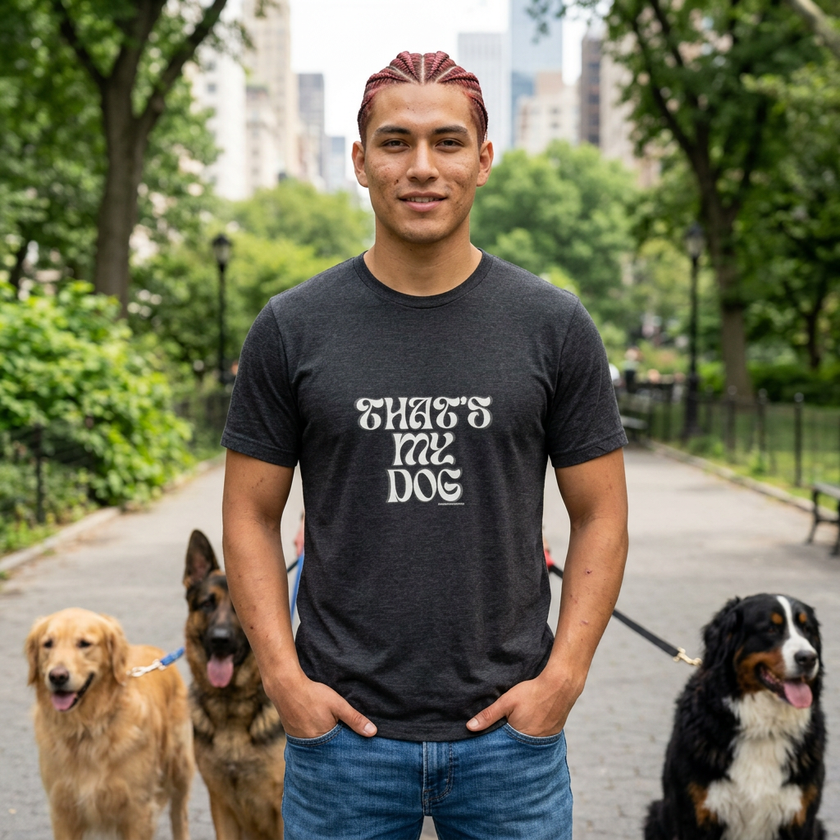That s My Dog T Shirt  Retro Script Dog Lover Tee