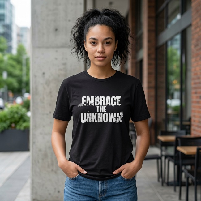 Embrace the Unknown T-Shirt — Inspirational Adventure Graphic Tee