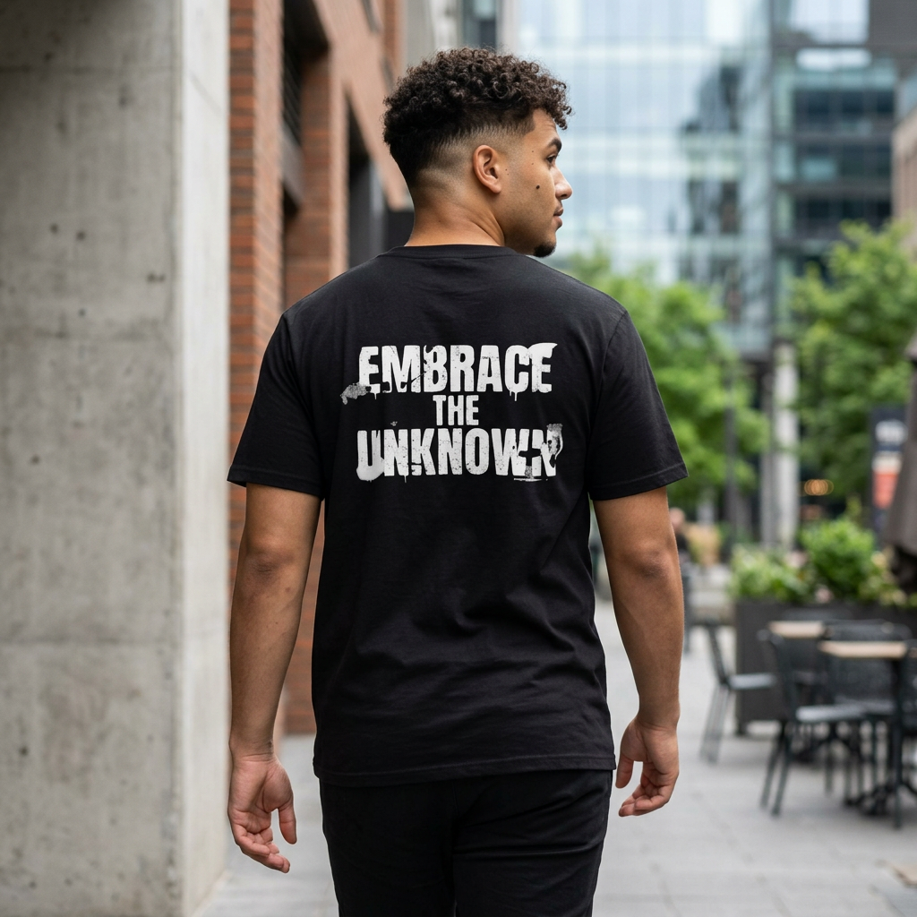 Embrace the Unknown T-Shirt — Inspirational Adventure Graphic Tee