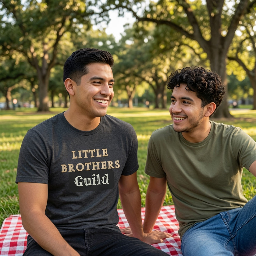 Little Brothers Guild T-Shirt — Vintage Style Sibling Crew Tee