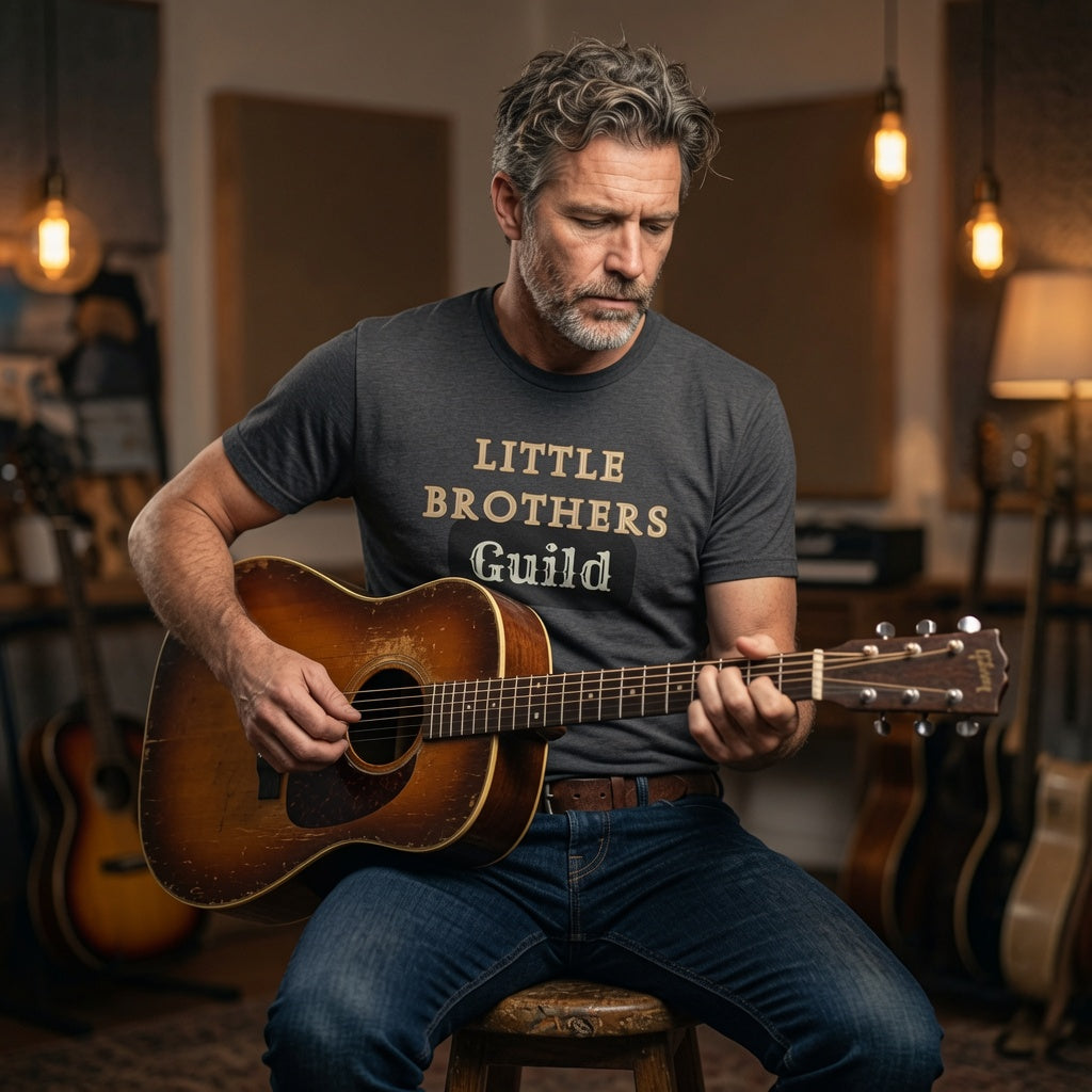 Little Brothers Guild T-Shirt — Vintage Style Sibling Crew Tee