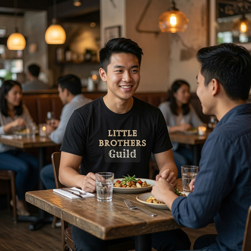 Little Brothers Guild T-Shirt — Vintage Style Sibling Crew Tee